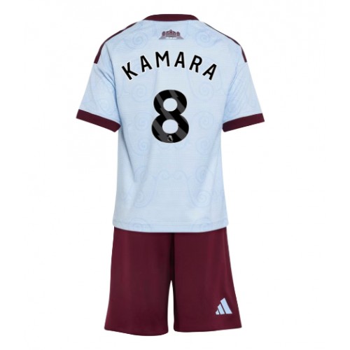 Dětský fotbalový dres Aston Villa Boubacar Kamara #8 2026-27 Třetí Krátký Rukáv (+ trenýrky)